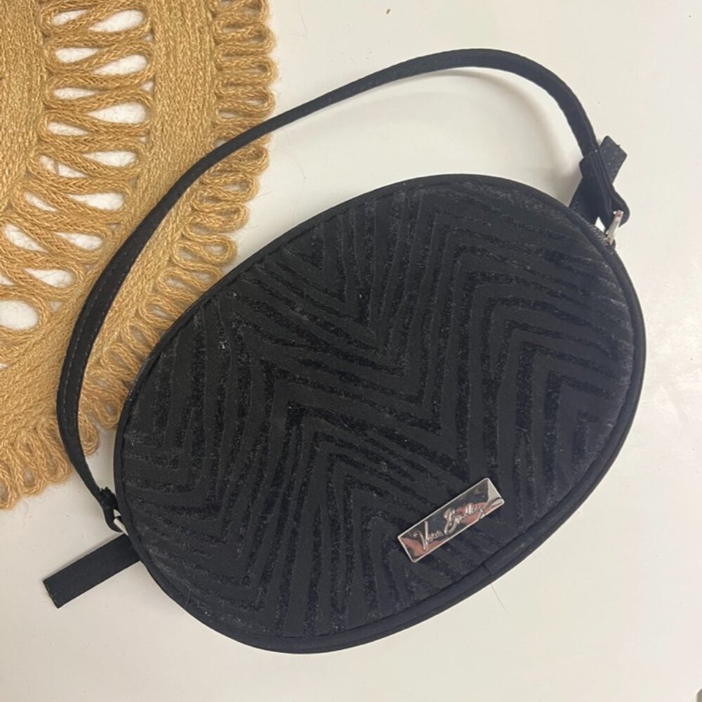 Vera Bradley Zebra Flock bag black velvet